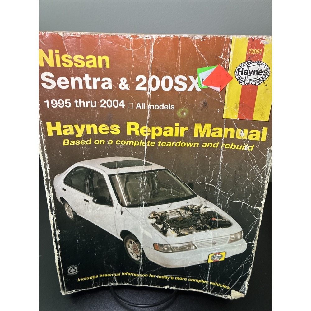 Haynes Nissan Sentra and 200SX 1995 to 2004 Repair Manual 72051 (Used)